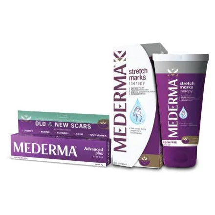 MEDERMA Stretch Mark Removal Therapy 25g & Advance Plus Scar Removal Gel 10g (30 g)