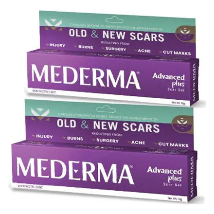MEDERMA Advance Plus Scar Removal Gel (Combo) Pack of 2 (20 g)