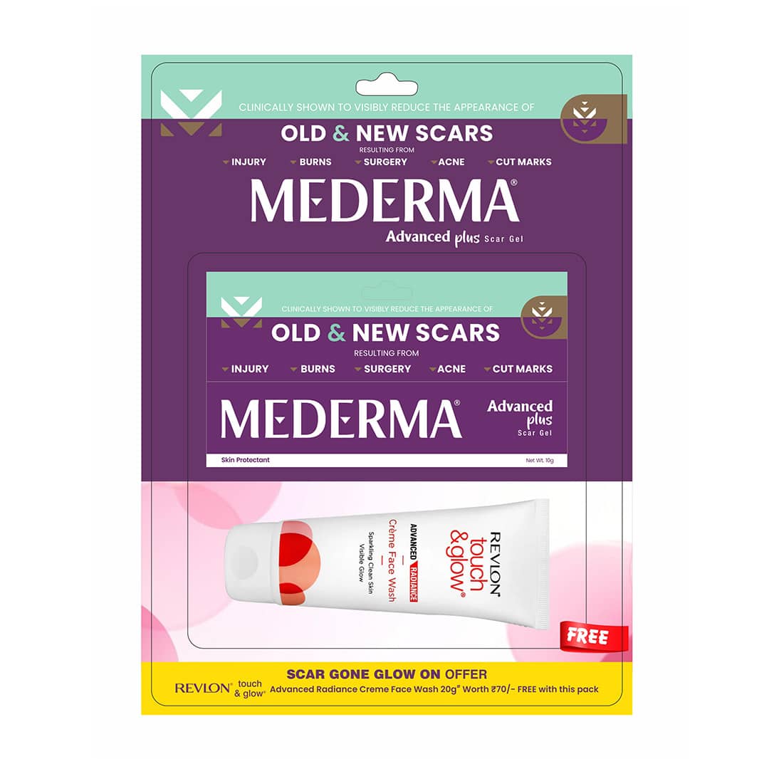 Mederma Advanced Plus Scar Gel 10gm with Free Revlon Face Wash